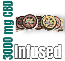 Load image into Gallery viewer, 3000 mg CBD infused body balm jars for natural pain relief and muscle soothing
