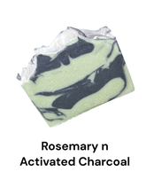 Load image into Gallery viewer, Rosemary and Activated Charcoal Soap Bar