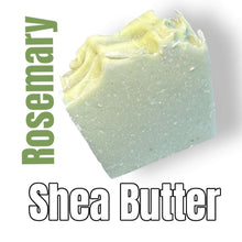 Load image into Gallery viewer, Rosemary Soap Bar with shea butter for antibacterial cleansing and moisturizing skin