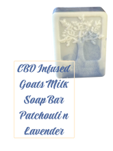 Load image into Gallery viewer, Goats Milk Soap Bar CBD Infused