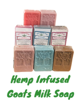 Load image into Gallery viewer, Hemp Infused Goats Milk Soap Bar
