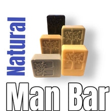 Load image into Gallery viewer, Man Bar choose your favorite gent scent natural goat milk soap bars for men with nourishing plant-based ingredients