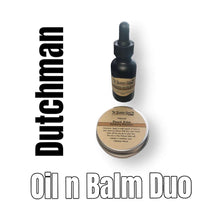 Load image into Gallery viewer, Beard Balm n Beard Oil duo set for hydration and styling control with organic, plant-based ingredients