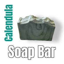 Load image into Gallery viewer, Calendula Soap Bar for sensitive skin with moisturizing calendula extract, vegan, organic, and eco-friendly.