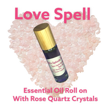Load image into Gallery viewer, Essential Oil roller with Rose Quartz Crystals
