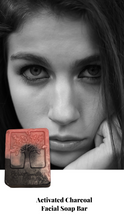 Load image into Gallery viewer, Activated Charcoal infused Facial Soap Bar