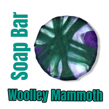 Load image into Gallery viewer, Woolley Mammoth Soap Bar wrapped in 100% wool for gentle exfoliation and natural skincare