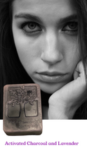 Load image into Gallery viewer, Activated Charcoal infused Facial Soap Bar