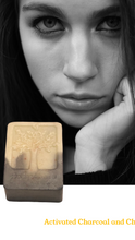 Load image into Gallery viewer, Activated Charcoal infused Facial Soap Bar