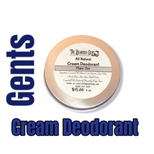Load image into Gallery viewer, Natural Cream Deodorant in Gent scent, aluminum-free, made with organic and plant-based ingredients, gentle and eco-friendly
