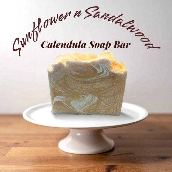 Calendula Soap Bar scented in Sunflower n Sandalwood