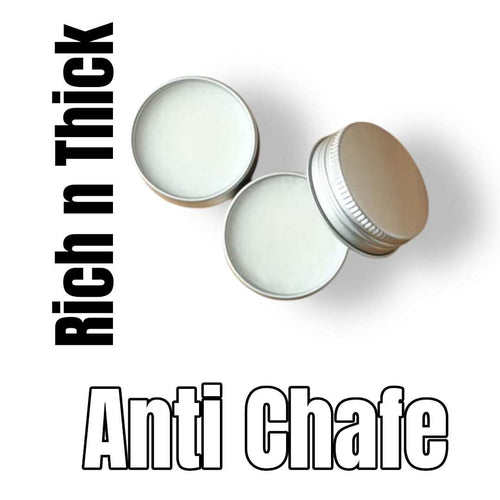 Chub Rub Anti Chafe cream for women in small round metal containers rich and thick formula