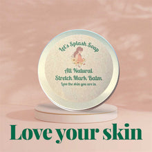 Load image into Gallery viewer, Jar of natural stretch mark balm with smooth texture for skin hydration and elasticity
