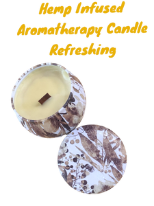 Hemp Infused Wooden Wick Aromatherapy Candles