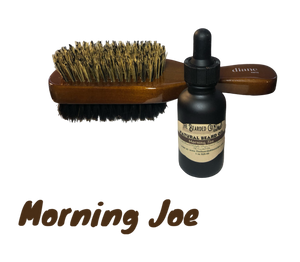 BandHolz Set Boars Hair Beard Brush n Oil Combo choose your favortie gent scents