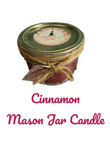 Aromatherapy Cinnamon Mason Jar  Candles