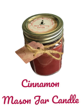 Load image into Gallery viewer, Aromatherapy Cinnamon Mason Jar  Candles
