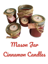 Load image into Gallery viewer, Aromatherapy Cinnamon Mason Jar  Candles
