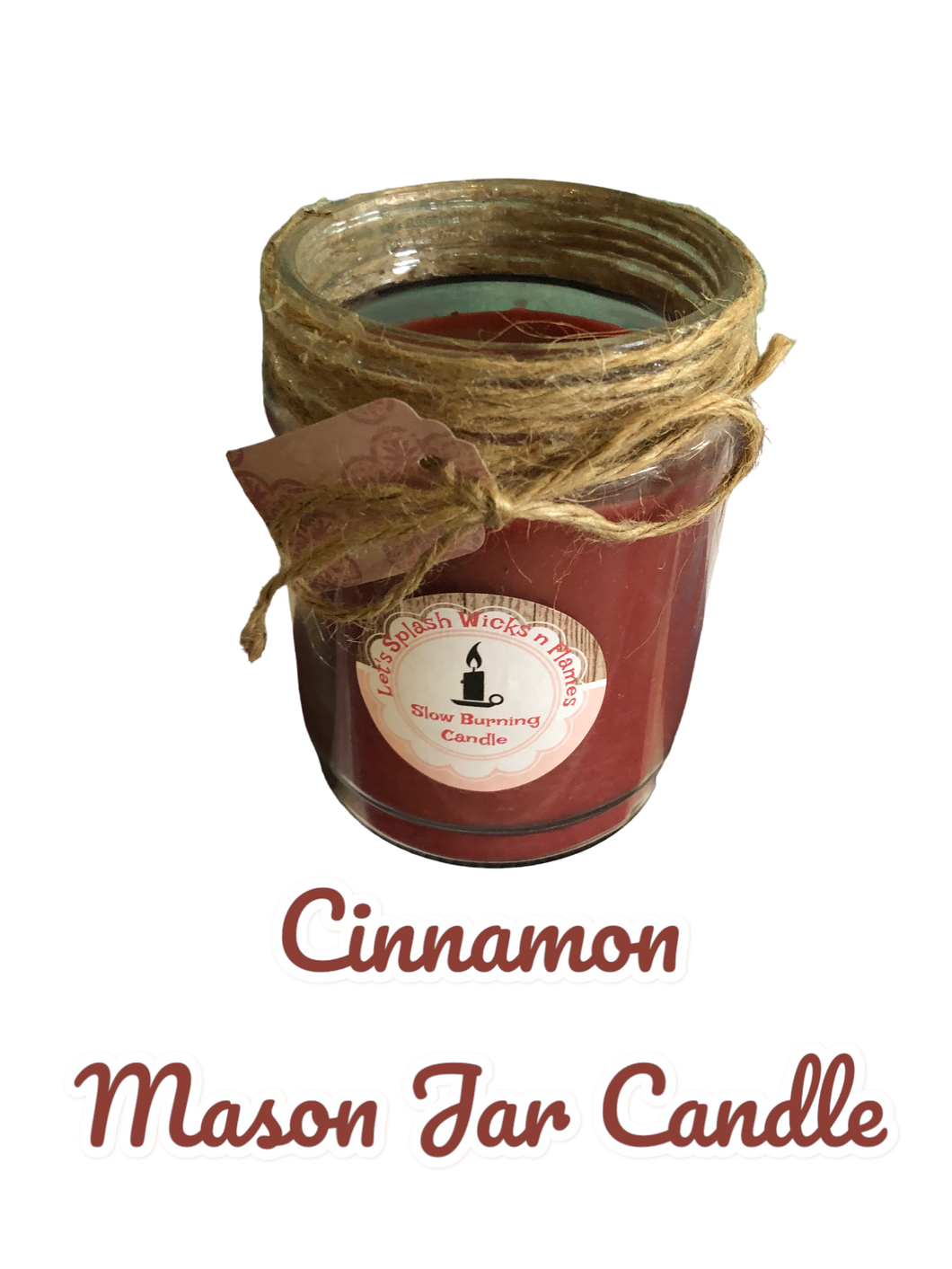 Aromatherapy Cinnamon Mason Jar  Candles