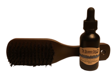 Load image into Gallery viewer, BandHolz Set INCLUDES Boars Hair Beard Brush and Beard Oil choose your favortie gent scents
