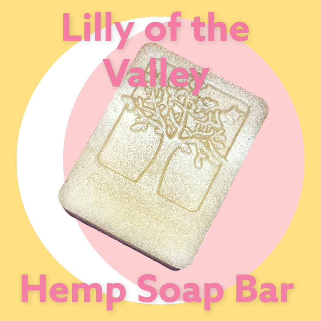 Luxurious Hemp Soap Bar scented in Lilly of the Valley