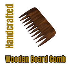 Load image into Gallery viewer, Handmade Wooden Beard Comb choose your style
