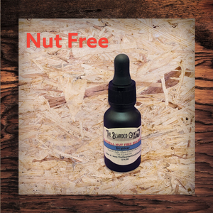 Nut Free Natural Beard Oil 1 oz bottle, choose your favorite gent scent