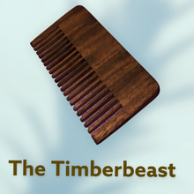 Load image into Gallery viewer, Handmade Wooden Beard Comb choose your style
