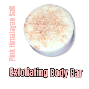 Natural Exfoliating Body Bar with Pink Himalayan Salt