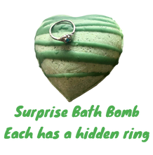Load image into Gallery viewer, Artisan Heart Surprise Bath Bomb! With hidden ring
