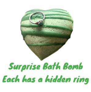 Artisan Heart Surprise Bath Bomb! With hidden ring