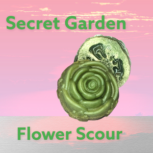 Artisan Flower Scour Loofah Soap Bar choose your favorite scent