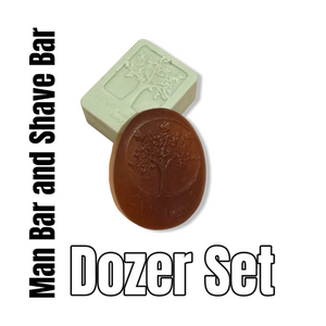 Dozer Set INCLUDES Man Bar and Solid Shave Bar choose in your favorite Gent scents